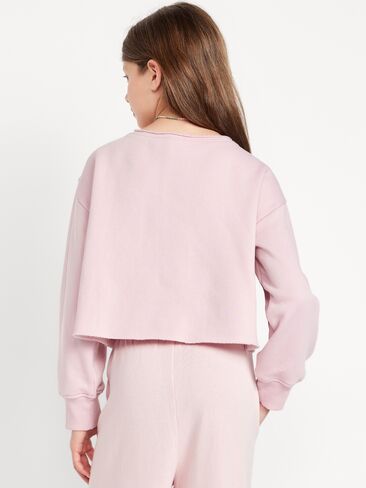 سويت شيرت جرافيك برقبة قارب للفتيات من Old Navy - FAIRYTALE ROSE in Kuwait