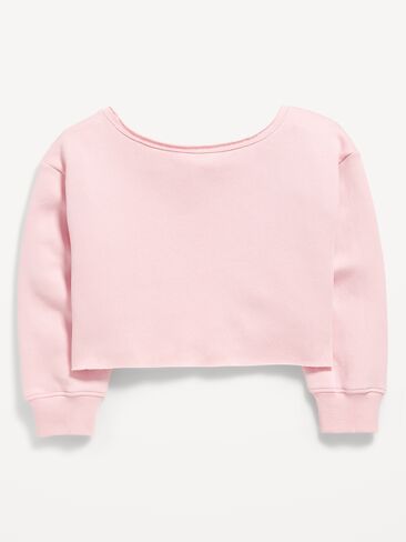 سويت شيرت جرافيك برقبة قارب للفتيات من Old Navy - FAIRYTALE ROSE in Kuwait