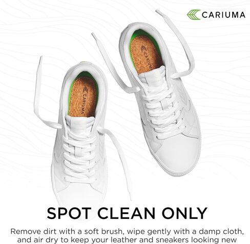 Cariuma SALVAS Premium Leather Sneakers, Comfortable Shoes for Men, Lightweight & Sustainable, Versatile Casual Footwear with 100% Vegan Insoles, Rubber Soles in Saudi Arabia