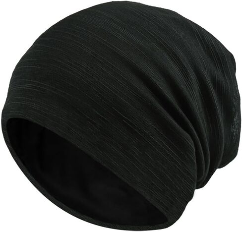Slouchy Beanie for Women, Mens Soft Cotton Beanie Hat, Double Layer Windproof Skull Cap for All Seasons in Saudi Arabia