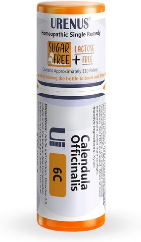 Calendula Officinalis 200C Sugar Free Lactose Free Homeopathic Remedy 110 Pellets, Urenus in Saudi Arabia