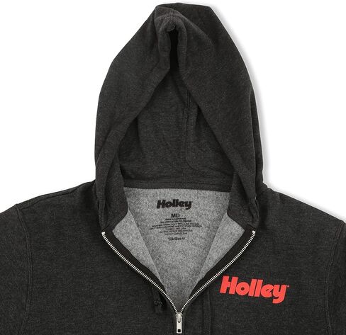 Holley 10433-XLHOL Hooded Sweatshirt Full-Zip - Fleece - Adult X-Large - Heather Charcoal in Saudi Arabia