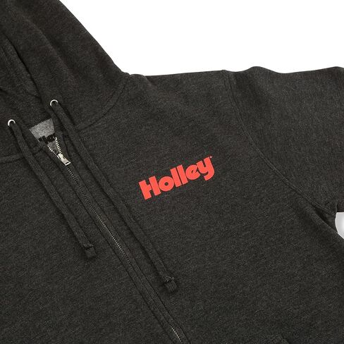 Holley 10433-XLHOL Hooded Sweatshirt Full-Zip - Fleece - Adult X-Large - Heather Charcoal in Saudi Arabia