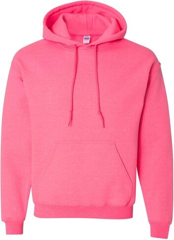 Gildan Men's Fleece Hoodie Sweatshirt, Style G18500, Neon Pink, X-Large in Saudi Arabia