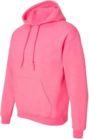 Gildan Men's Fleece Hoodie Sweatshirt, Style G18500, Neon Pink, X-Large in Saudi Arabia