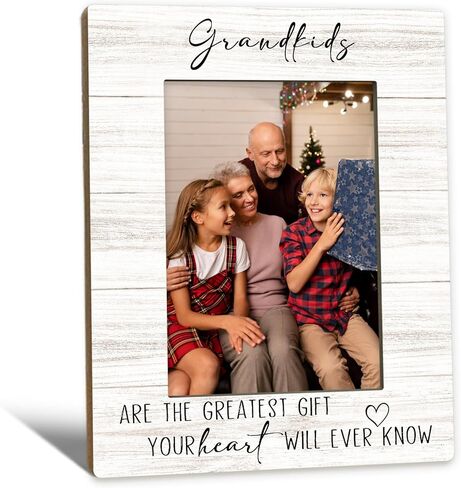 Beliran New Grandparent Gifts Picture Frame 5x7, First Time Grandparent Gifts Photo Frame, Grandparents Baby Announcement, A Grandchild is A Gift Wooden Picture Photo Frames for Desk Home Room Decor in Saudi Arabia