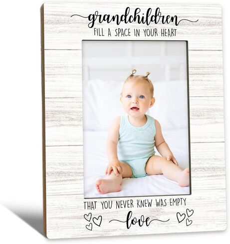 Beliran New Grandparent Gifts Picture Frame 5x7, First Time Grandparent Gifts Photo Frame, Grandparents Baby Announcement, A Grandchild is A Gift Wooden Picture Photo Frames for Desk Home Room Decor in Saudi Arabia