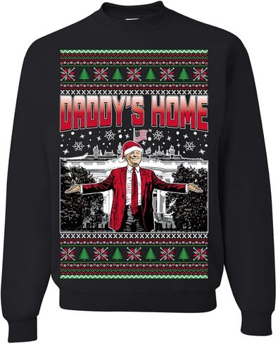 سترة Wild Bobby Daddy's Home Donald Ugly Christmas ذات رقبة دائرية in Saudi Arabia