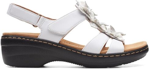 Clarks Collection Women's Merliah Sheryl Heeled Sandal, White, 7 N US in Saudi Arabia