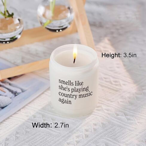 Music Teacher Gifts for Women - Funny Gifts for Country Music Lovers Women - Female Musicians Christmas Birthday Gift Idea Music Enthusiasts Candle in Saudi Arabia