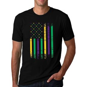 IFQ Mardi Gras Shirt for Men Tie Dye Fat Tuesday Carnival Tee Top New Orleans NOLA Fleur De Lis Parade T-Shirt in Kuwait