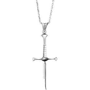 charmora Stainless Steel Sword Pendant for Men – Medieval Knight Fantasy Blade Necklace, Tarnish-Resistant Steel Jewelry, 24" Chain in Saudi Arabia