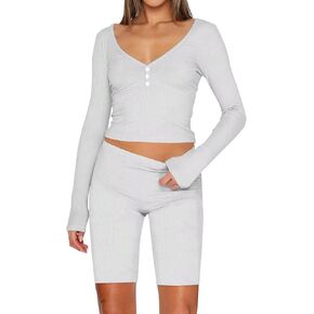 مجموعة ملهى Womens Womens Set 2 قطعة Pajama مجموعات الصيف أكمام خزان المحاصيل قمم السراويل واسعة الساق صالة صالة in Kuwait