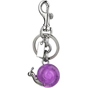 JTMY Alloy Snail Keychain Cute Reptile Mollusk Animal Keyring Stylish Car Keys Bag Purse Pendant for Women Men（Purple in Saudi Arabia