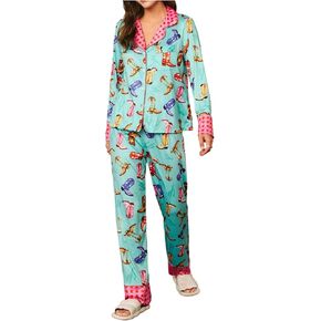 SHENHE Women's Western Cowgirl Boots Star Print Long Sleeve and Pants 2 Piece Pajama Set in Saudi Arabia