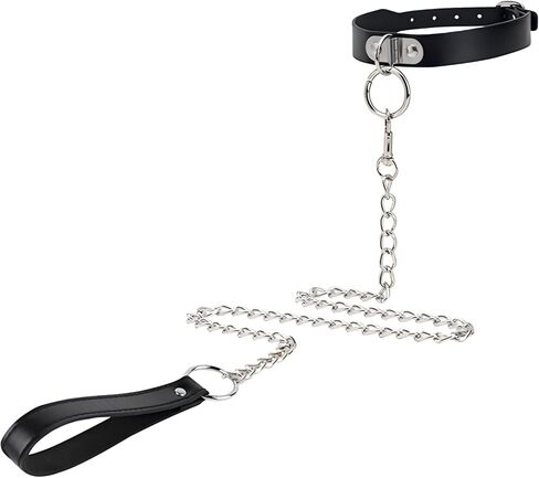 YIMPAFOOK Choker Necklace for Women Collar and Leash Set for Cosplay, Goth Punk Rave Accessories Gothic Jewelry Dresses Sexy Collar for Girls in Saudi Arabia