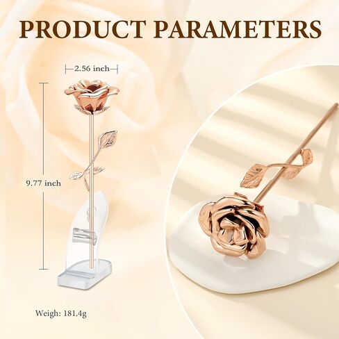 MFRZBVO Rose Flower Cremation Urn for Ashes Human Adult Female Male Stainless Steel Mini Decorative Urns for Human Ash Keepsake Memorial for Women Men,Full Rose Gold in Saudi Arabia