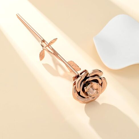 MFRZBVO Rose Flower Cremation Urn for Ashes Human Adult Female Male Stainless Steel Mini Decorative Urns for Human Ash Keepsake Memorial for Women Men,Full Rose Gold in Saudi Arabia