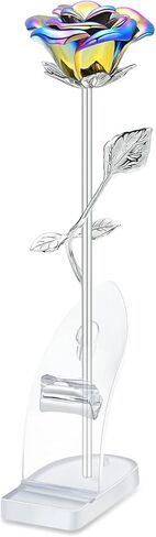 MFRZBVO Rose Flower Cremation Urn for Ashes Human Adult Female Male Stainless Steel Mini Decorative Urns for Human Ash Keepsake Memorial for Women Men,Full Rose Gold in Saudi Arabia