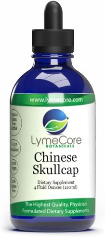 مستخلص سائل LymeCore الصيني Skullcap | ملحق جذر بايكال لدعم المناعة والعافية | 4 فلوريدا أوقية. in Kuwait