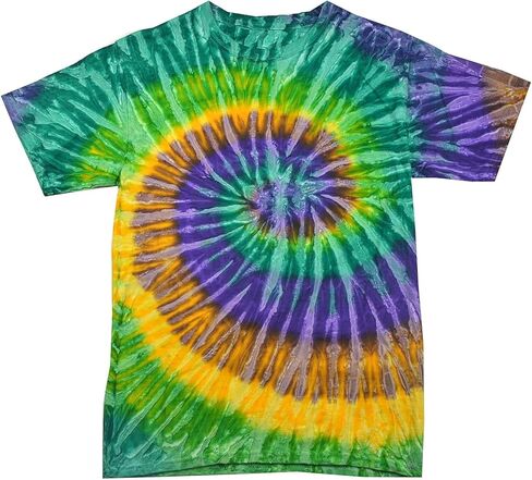IFQ Mardi Gras Shirt for Men Tie Dye Fat Tuesday Carnival Tee Top New Orleans NOLA Fleur De Lis Parade T-Shirt in Saudi Arabia