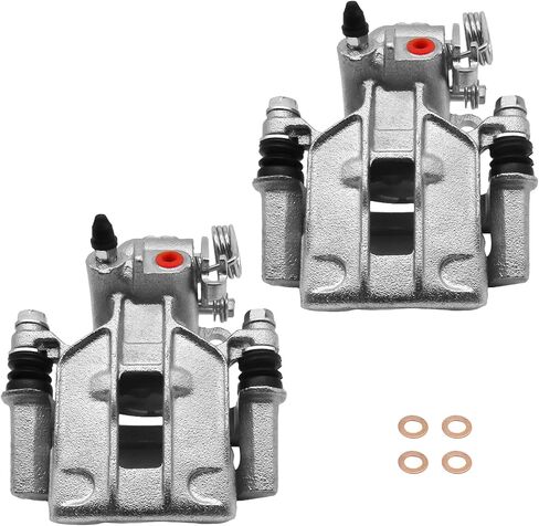 2x Brake Caliper with Bracket Front Driver and Front Passenger Side 18-B4948 & 18-B4949| Fits 2004 2005 2006 2007 Ford Focus-Front Left and Front Right in Kuwait