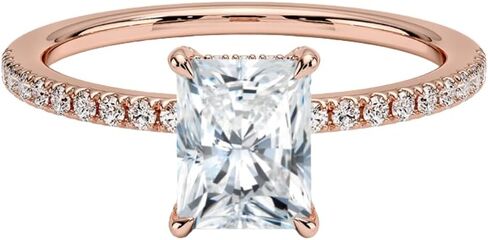 1-5 CT Radiant Cut IGI Certified Lab Grown Diamond Ring 10K 14K 18K Solid Gold Classic Hidden Halo Lab Grown Diamond Engagement Ring Christmas gift for Women (E-F Color, VVS2 Clarity) in Saudi Arabia