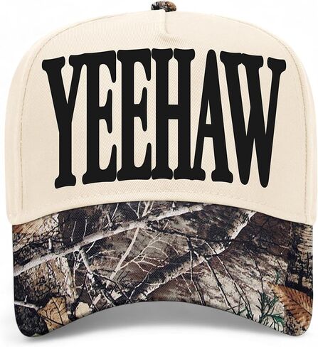 قبعة سائق الشاحنة Yeehaw Serif Vintage | قبعة بيسبول مسيحية ممتازة قابلة للتعديل للرجال والنساء in Kuwait