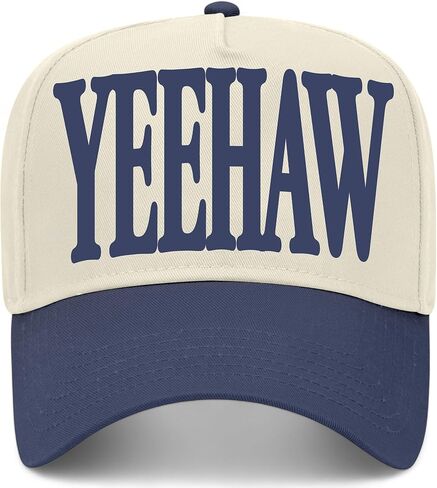 قبعة سائق الشاحنة Yeehaw Serif Vintage | قبعة بيسبول مسيحية ممتازة قابلة للتعديل للرجال والنساء in Kuwait