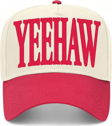 قبعة سائق الشاحنة Yeehaw Serif Vintage | قبعة بيسبول مسيحية ممتازة قابلة للتعديل للرجال والنساء in Kuwait