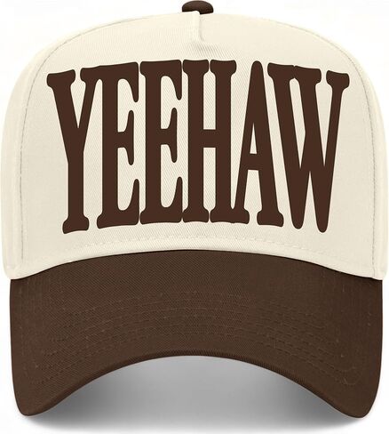 قبعة سائق الشاحنة Yeehaw Serif Vintage | قبعة بيسبول مسيحية ممتازة قابلة للتعديل للرجال والنساء in Kuwait