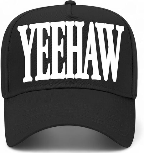 قبعة سائق الشاحنة Yeehaw Serif Vintage | قبعة بيسبول مسيحية ممتازة قابلة للتعديل للرجال والنساء in Kuwait