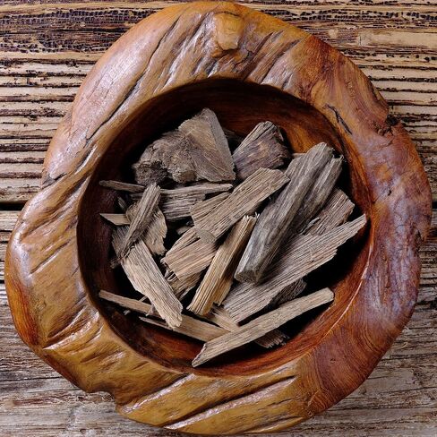 Agarwood Chips—100% Natural Aloeswood, Oud Incense Wood for an Aromatic Woody Fragrance Ethically Sourced from The Aquilaria Sinensis Tree (1 oz) in Saudi Arabia
