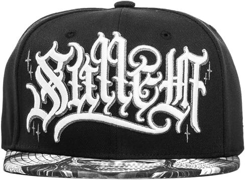 قبعة Sullen Gentle Mary Tattoo Lifestyle Graphic Snapback Artist Series Flat Bill Hat باللون الأسود in Saudi Arabia