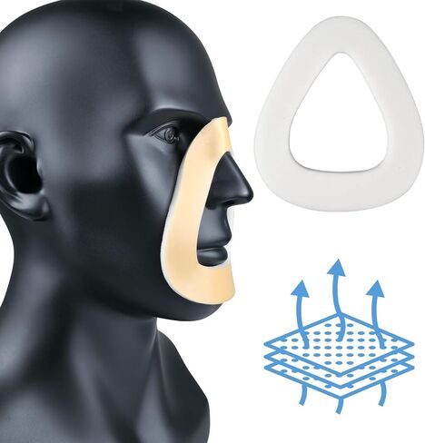 ترقية وسادات إسفنجية CPAP لقناع الوجه الكامل (عبوة من قطعتين) - وسادات إسفنجية للتهوية المنزلية، توفر بطانات قناع CPAP/BiPAP حماية مريحة للبشرة - وسادات أنف ناعمة قابلة للتنفس CPAP in Kuwait
