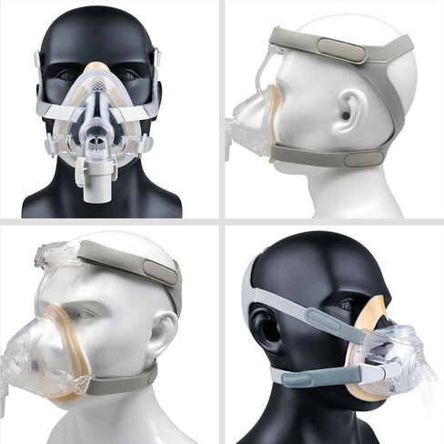 ترقية وسادات إسفنجية CPAP لقناع الوجه الكامل (عبوة من قطعتين) - وسادات إسفنجية للتهوية المنزلية، توفر بطانات قناع CPAP/BiPAP حماية مريحة للبشرة - وسادات أنف ناعمة قابلة للتنفس CPAP in Kuwait