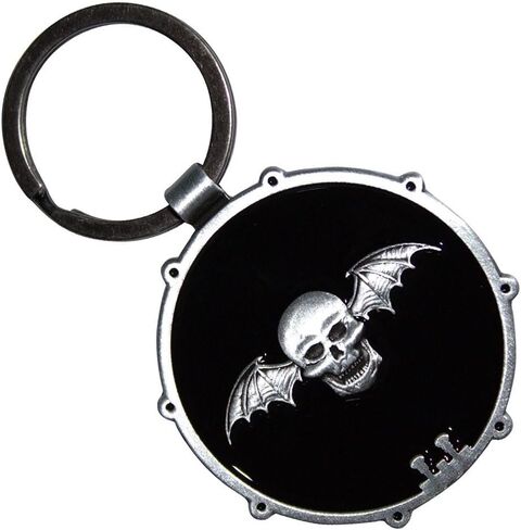 Rock Off officially licensed products Avenged Sevenfold Deathbat Drum Double-sided Metal Key Chain in Saudi Arabia