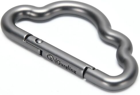 Gurgling Cloud Carabiner Keychain – Original Zinc Alloy Key Clip Hook for Bag, Purse, or Belt Loop, 4-Color Set in Saudi Arabia