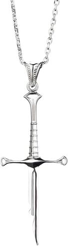 charmora Stainless Steel Sword Pendant for Men – Medieval Knight Fantasy Blade Necklace, Tarnish-Resistant Steel Jewelry, 24" Chain in Saudi Arabia