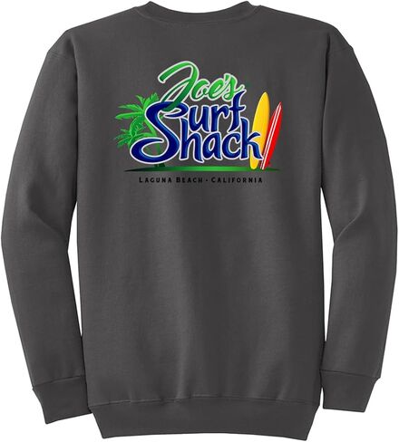 كنزة ذات رقبة مستديرة تحمل الشعار الأصلي من Joe's Surf Shack in Kuwait
