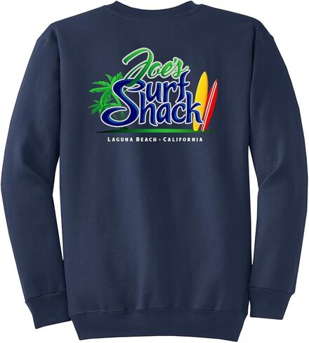 كنزة ذات رقبة مستديرة تحمل الشعار الأصلي من Joe's Surf Shack in Kuwait