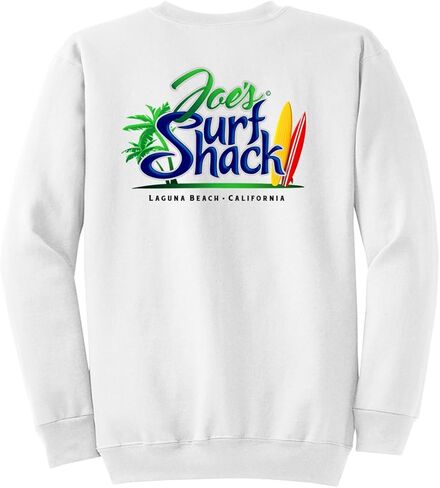 كنزة ذات رقبة مستديرة تحمل الشعار الأصلي من Joe's Surf Shack in Kuwait
