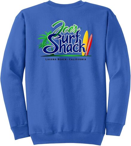 كنزة ذات رقبة مستديرة تحمل الشعار الأصلي من Joe's Surf Shack in Kuwait
