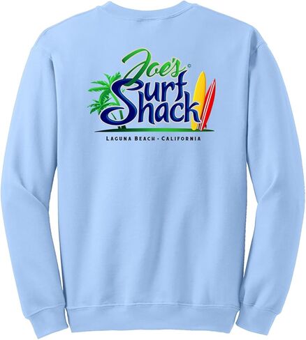 كنزة ذات رقبة مستديرة تحمل الشعار الأصلي من Joe's Surf Shack in Kuwait