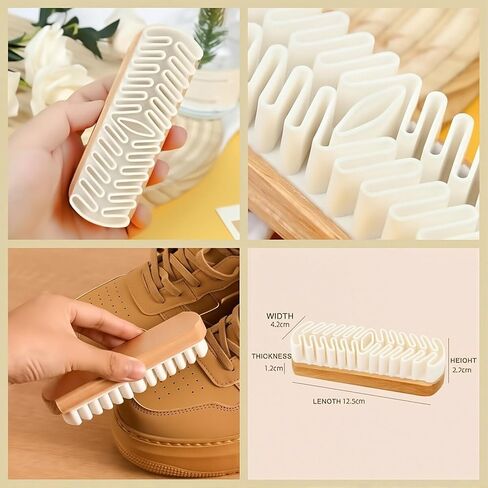 Rubber Shoe Brush for Suede & Nubuck, Gentle Dry Cleaning Shoe Brush, Soft Rubber Bristles for Effective Dirt & Dust Removal, Reusable Shoe Care and Maintenance Tool (1) in Saudi Arabia