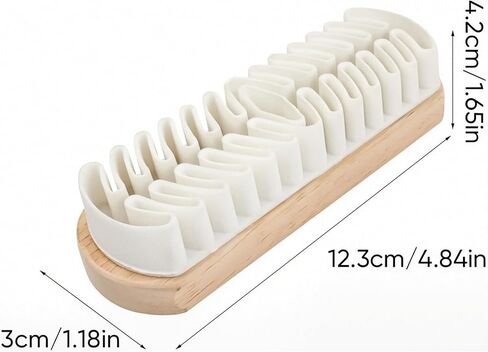 Rubber Shoe Brush for Suede & Nubuck, Gentle Dry Cleaning Shoe Brush, Soft Rubber Bristles for Effective Dirt & Dust Removal, Reusable Shoe Care and Maintenance Tool (1) in Saudi Arabia