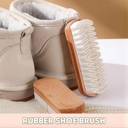 Rubber Shoe Brush for Suede & Nubuck, Gentle Dry Cleaning Shoe Brush, Soft Rubber Bristles for Effective Dirt & Dust Removal, Reusable Shoe Care and Maintenance Tool (1) in Saudi Arabia