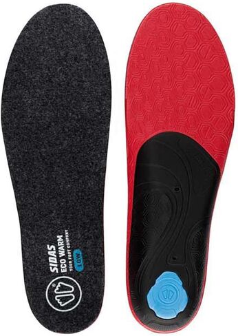 SIDAS Unisex 3feet Warm Insulated Cushioned Medium-Arched Feet Ski Boot Insoles with EVA Shell for Arch Support | Skiing, Winter Sports, Black, Medium in Saudi Arabia