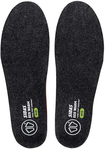 SIDAS Unisex 3feet Warm Insulated Cushioned Medium-Arched Feet Ski Boot Insoles with EVA Shell for Arch Support | Skiing, Winter Sports, Black, Medium in Saudi Arabia