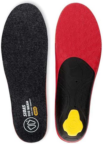 SIDAS Unisex 3feet Warm Insulated Cushioned Medium-Arched Feet Ski Boot Insoles with EVA Shell for Arch Support | Skiing, Winter Sports, Black, Medium in Saudi Arabia